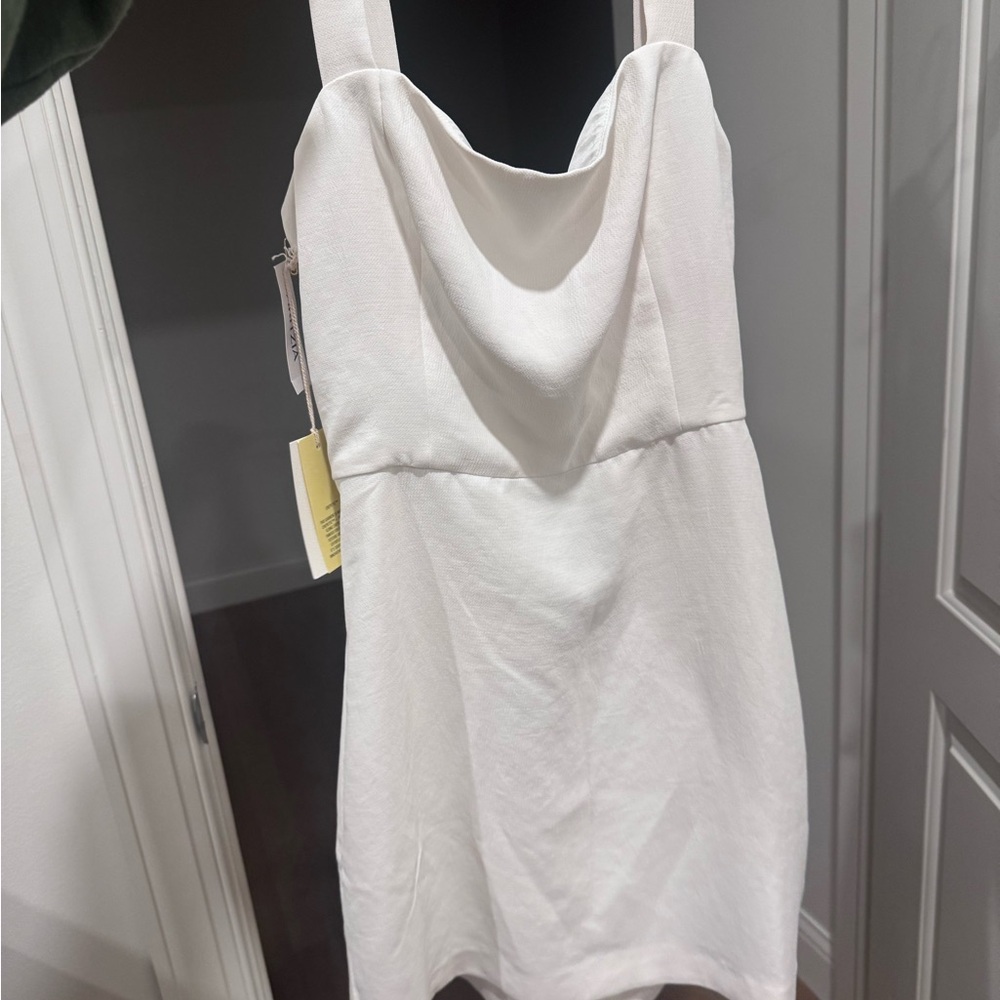 Wilfred Birch Tie-Back Mini Dress